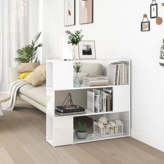 vidaXL Vidaxl - Estanter&iacute;a/divisor De Espacios Blanco Brillo 100x24x94 Cm