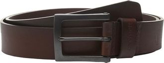 Carhartt Work in Progress Burnished Leather Box Buckle Belt Belts Brown/Gunmetal Finish : 36