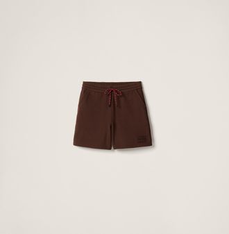 Miu Miu Cotton fleece shorts