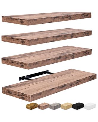 Sorbus Set Of 4 Floating Shelves