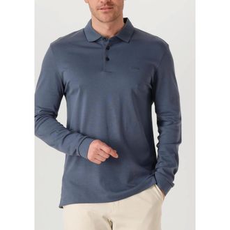 HUGO BOSS Tops, Heren, Blauw, 2Xl, Katoen, Pado 30 Long Sleeve Polo