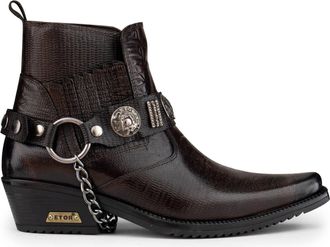 Infinity Leather Leather Winklepicker Western Gothic Boots