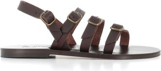 K.Jacques Aldwin Sandalen - Dames - Sandalen - Bruin - 40 EU - Leer - Schoenen