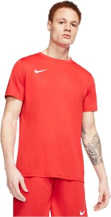 Nike Mens Nike Dri-FIT Logo Printing Round Neck Pullover Short Sleeve Us Edition Orange Red T-Shirt BV6708-657