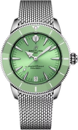 Breitling Superocean Heritage Automatic 36 Green Dial Stainless Steel Womens Watch A10390361L1A1