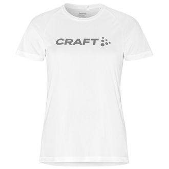 Craft Core Unify Logo Tee Funktionsshirt f&uuml;r Damen | wei&szlig;