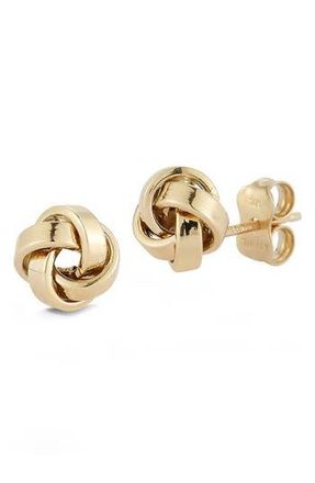 Ember Fine Jewelry 14K Yellow Gold Love Knot Stud Earrings at Nordstrom Rack