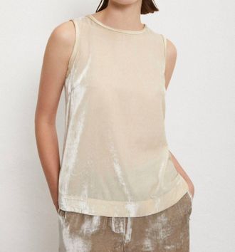 ottod'Ame Velvet Top In Ecru