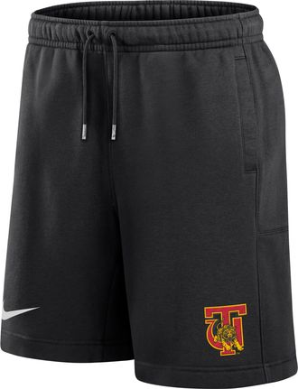 Nike Mens College Club (Tuskegee University) Fleece Shorts in Black | M73891TUSU26-BLK