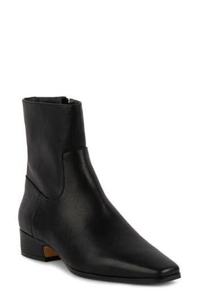 Steve Madden Dusty Bootie in Black Leather at Nordstrom Rack, Size 6
