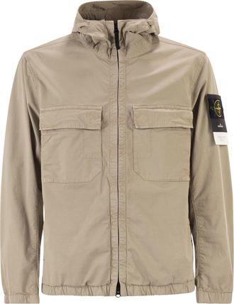 Stone Island jas met capuchon en lekbescherming