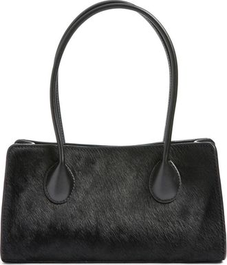 LI&Eacute; STUDIO The Lou Top Handle Bag in Black Calf Hair at Nordstrom