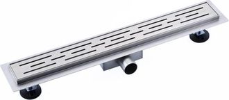 Saniclass 2.0 douchegoot 120cm - met rooster - met vloerflens - RVS