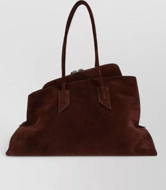 The Attico la passeggiata medium suede tote bag