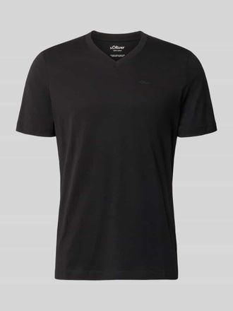 s.Oliver Red Label Regular Fit T-Shirt aus reiner Baumwolle in Black, Gr&ouml;&szlig;e XXXL