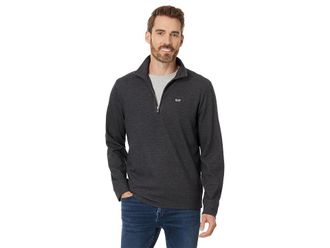 Vineyard Vines Saltwater 1/4 Zip Mens Sweatshirt Jet Black : 2XL, Cotton/Polyester