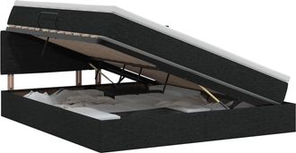 vidaXL Cama Con Almacenamiento Y Colch&oacute;n Negro 180 X 200 Cm Terciopelo Vidaxl