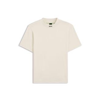 BOSS Logo-collar T-shirt in stretch cotton