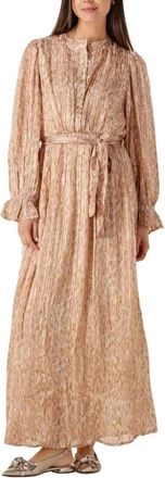 Notre-V Kleedjes, Dames, Veelkleurig, S, Elegante Maxi Jurk