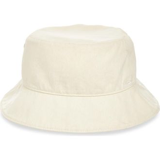 Faherty Pigment Dyed Organic Cotton Bucket Hat in Egret at Nordstrom Rack