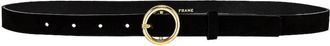 Frame Denim Le Petit Circle Belt In Noir