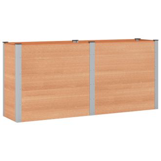 vidaXL Arriate Elevado Marr&oacute;n 200 X 50 X 91 Cm Vidaxl