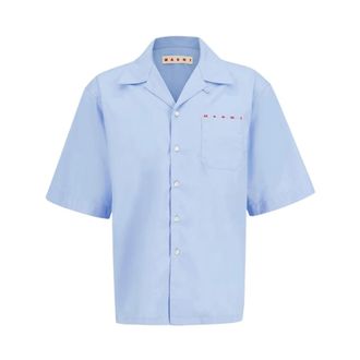 Marni Heren, Overhemden, Blauw, Maat: S Katoen