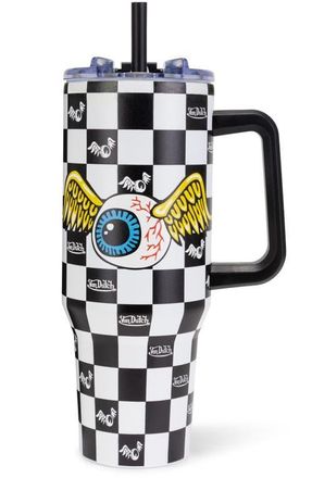 Von Dutch 40oz Double Walled Insulated Stainless Steel Tumbler in Vision Board at Nordstrom