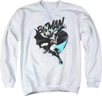 Gildan Batman Batarang Throw Adult Crewneck Sweatshirt