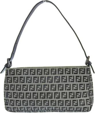 Fendi Pre-owned Handbags, female, Blue, Size: ONE SIZE Pre-owned Canvas fendi-bags