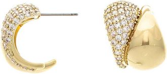 Rivka Friedman 18K Plated Cz Earrings