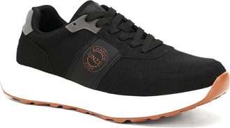 Unze Men Dunlap Trendy Lace Up Trainers UK Size 6-11 Black