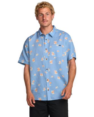 Billabong Funktionshemd BILLABONG Sundays, Herren, Gr. XXL, US-Gr&ouml;ssen, blau (carol blau), Obermaterial:52% Baumwolle, 48% Lyocell;, Hemden Funktionshemd