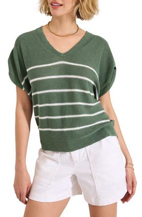 Tommy Bahama Lakes Edge Stripe Sweater in Dark Jade at Nordstrom, Size X-Small