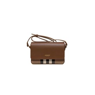 Burberry New Hampshire Schoudertas - Dames - Tassen - Bruin - Maat: ONE Size Zijde