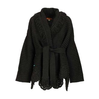 Alanui Island Memories Cardigan - female - Alanui - Cardigans - Black - XS/S - Knitwear