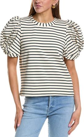 English Factory Puff Sleeve Knit Top