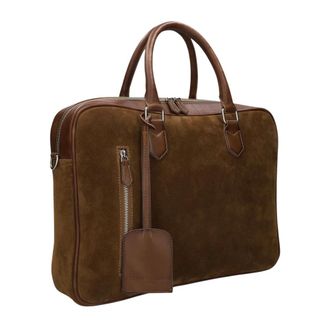 Stefano Lauran Sr177 Aktetas - Heren - Tassen - Bruin - Maat: ONE Size Su&egrave;de