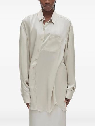 Ann Demeulemeester Elisabeth long-sleeve shirt - women - Silk - 40 - Neutrals