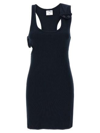Courrèges Double Buckele 90s Rib Dress