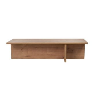 Calicosy Mesa de centro con base asimetrica l120 cm - roble