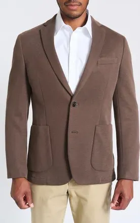 The Savile Row Company Brown Piqué Knit Sport Coat at Nordstrom Rack, Size 40Regular