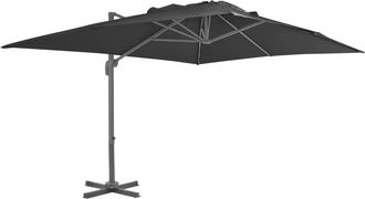 vidaXL Vidaxl - Sombrilla Jard&iacute;n Voladiza Palo De Aluminio Antracita 400x300 Cm