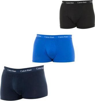 Calvin Klein Low Rise Trunks 3-Pack - Heren - Onderbroek - Veelkleurig - S - Katoen - Ondergoed