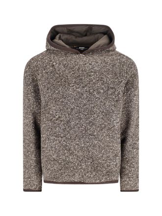 K-Way Hooded Teddy Sweatshirt - Brown