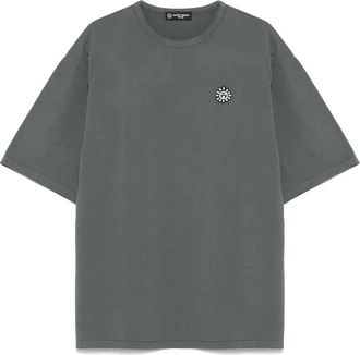 Soci&eacute;t&eacute; Anonyme text-print T-shirt - unisex - Cotton - M - Grey