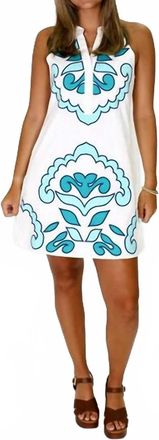 THML Clothing Embroidered Dress In White