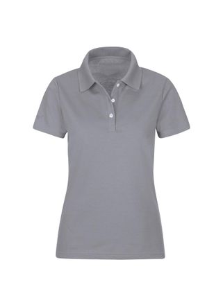 Trigema Poloshirt TRIGEMA TRIGEMA Poloshirt, Damen, Gr. XXL, grau (cool, grau), 100% Baumwolle, Basic, Shirts Poloshirt