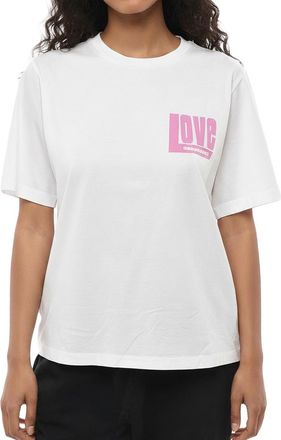 Dsquared2 White Logo Crew Neck T-Shirt