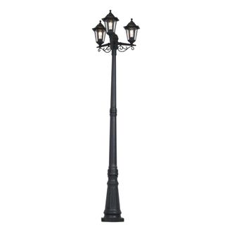 QAZQA Farola exterior negra 217 cm IP44